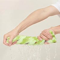 30cm Microfibre Cloth 4 Pack, Printed Avocado Green Cleaning Cloths, Soft Coral Fleece Cloths for Kitchen, Bathroom and Dish-Washing