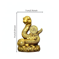 Snake Figurine Compact Sculpture Exotic for Collectors