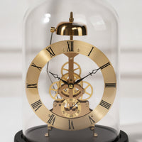 Clock with Clear Dome Roman Numeral Dome Clock Elegant Mechanical Desk Ornament for Study