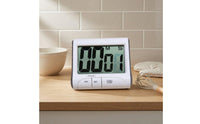 Cooking Clock Digital Stopwatch Timer Countdown Count-up Function Large Screen Magnetic Stand Suitable for Culinary Tasks Science Lab Classroom Sports
