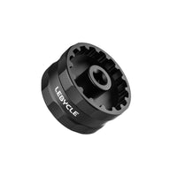 Double-endedEnded Bottom Bracket Socket Anti-Slip Bottom Bracket Removal Tool Machined Cycle Tool with Knurled Grip Compact for Mechanics, Bike Builders, Workshop