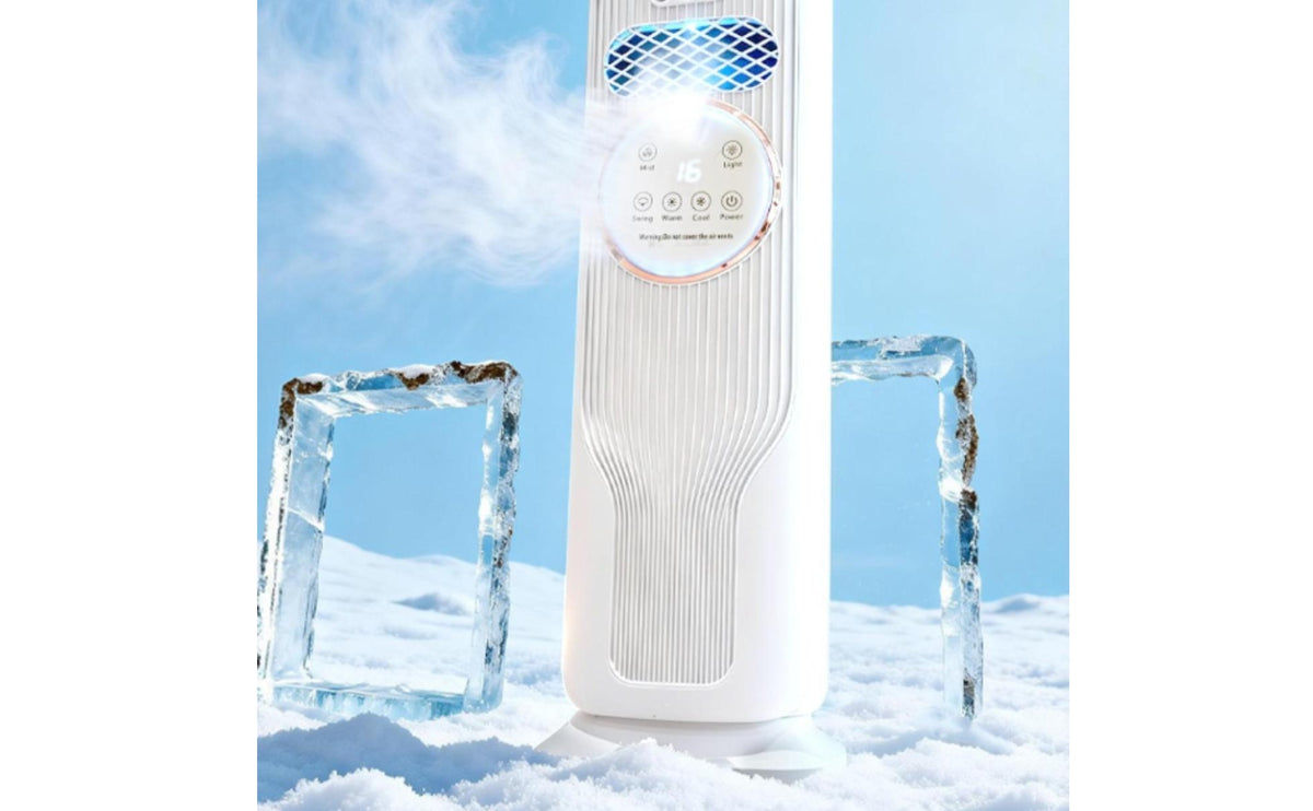 Floor-Standing Column Fan with Distant-Control Control Vertical Compact Silent for Bedroom