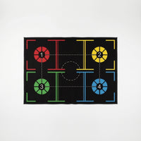 Non-Slip Basketball Training Mat Printed Basketball Floor Mat Low-Lying Rectangular for Athletes, Home Workouts