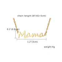 Mama Necklace Elegant Design Mother Necklace Versatile Design for Moms, Moms