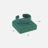 Velvet Jewelry Stand Curved Top Band Holder Display Stand Velvet Jewelry Display Set Stepped Base Bracelet Cushion Holder
