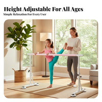 Multi-Functional Adjustable Height Ballet Barre Stable Adjustable Height Dance Bar Sturdy Construction Freestanding Dance Barre High Load-Bearing Capacity for Adults, Dancers, Beginners, Mind-Body Practice Room, Gym