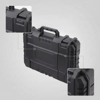 Rugged Equipment Case with Latches Secure Tool Case with Handle Stackable Portable Toolbox Long-Lasting for Mechanics, Technicians