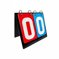 Flip Scoreboard Smooth Turning Tabletop Score Keeper Stainless Steel Rings Manual Score Turner for Teachers, Badminton Matches