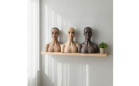Matte Mannequin Bust with Shoulders Seamless Mannequin Head with Shoulders Lightweight Hat Display Stand Sturdy for Salons, Studios