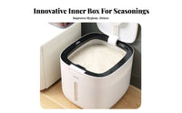Moisture-Proof Rice Storage Bin Large Capacity Airtight Grain Storage Bin Dustproof for Kitchen Countertop