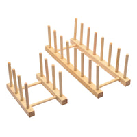 Wooden Dish Rack Kitchen Bowl and Plate Rack Creative Cup and Plate Stand Commercial Tea Cake Display Storage Rack