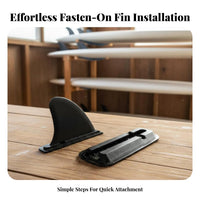 Detachable Stand-up Paddleboard Fin Improves Tracking Insert-in Surfboard Fin No Tools Needed Enhanced Stability