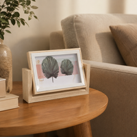 Wooden Photo Frame 4x6 Inch Double Sided Desktop Photo Stand New Chinese Style Design For Family Photos