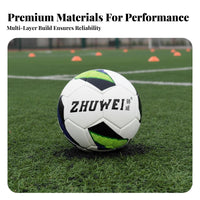 Wear-Resistant Training Soccer Ball Burst-Proof Laminated Soccer Ball Long-Lasting for Teenagers, Adults, School Sports, Match Play