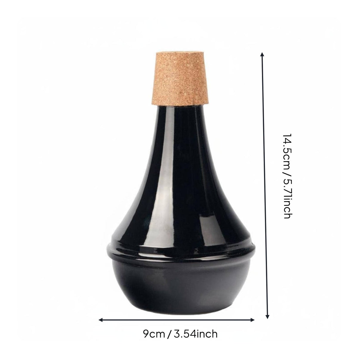 Trumpet Practice Mute Cork Trumpet Mute Lightweight Sound Dampener for Students, Beginners, Apartment Living
