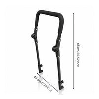 Push Handle with Cushioned Grip Easy to Install Push Pull Handle Attachment Foldable for , Gardeners, Camping, Gardening, Beach