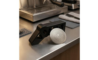 Triangular Cutouts Puck Screen Bracket Geometric Espresso Puck Screen Holder Matte Dark Water-Distribution Bracket Compact
