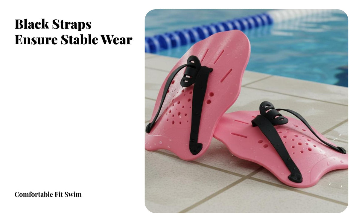 2 Pieces Swim Training Hand Paddles Increases Water Resistance Swim Training Paddles Builds Strength Lap Swimming Gear for Swimmers, Beginners, Pool