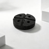 Rubber Lift Pad Heavy-Duty Hoist Support Pads Wear-Resistant Rubber Block with Holes for Garage