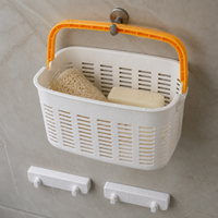 Portable Plastic Shower Caddy Basket for Bathroom Toiletries and Storage