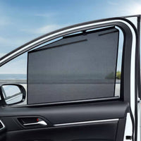 Automatic Lifting Car Window Shade UPF 50+ Automatic Lifting Car Curtain Telescopic Window Curtain Universal Fit