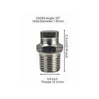 High Pressure Fan Nozzle Reduces Clogging Industrial Cleaning Nozzle Long Service Life for Dust Suppression, Car Washing
