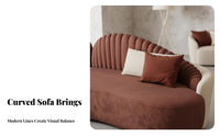 Curved sectional Sofa Luxury design Lounge Seating Flexible Configuration Living Room Furnishing for Business Owners, Families, Lobby, recreation room, Bedroom