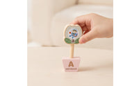Alphabet Matching Toy Wooden Letter Matching Blocks Child-Centered Word Spelling Game for Preschool