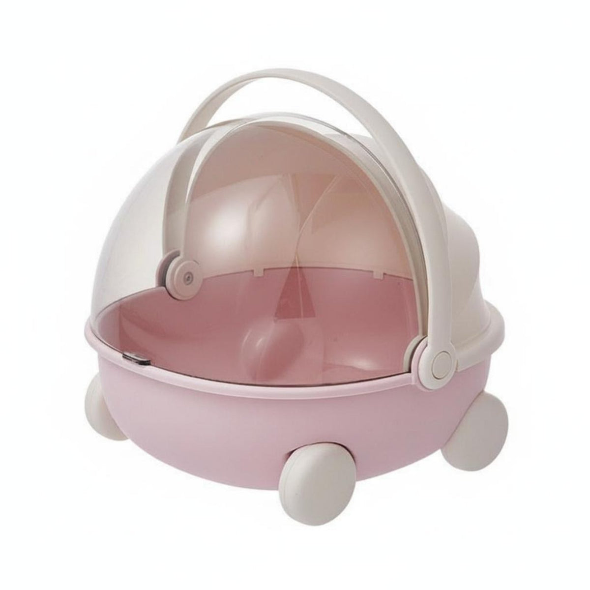 Portable with grip Miniature Cradle container Cute visually allureing Desk Organizer adaptable desktop Accessory adaptable for Doll Collectors, Students, Teenagers, Desktop, Dorm Room, Bedroom, Vanity Table