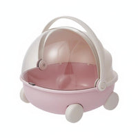 Portable with grip Miniature Cradle container Cute visually allureing Desk Organizer adaptable desktop Accessory adaptable for Doll Collectors, Students, Teenagers, Desktop, Dorm Room, Bedroom, Vanity Table