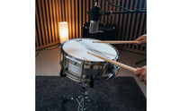 13-Inch Stainless Steel Snare Drum Silver Snare Drum with Chrome Hoops Rust-Proof Portable for Students
