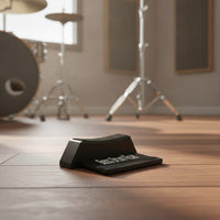 Wedge-Shaped Drum Riser with Hook-and-Loop Textured Bass Drum Riser Low-Height Hardware Protective for Drummers