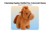 Year of the Horse Symbol Cute Design Soft Horse Keychain Soft Equine Bag Decoration PP Cotton Filling Stuffed Equine Bag