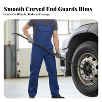 Truck Tire Heavy Duty Tire Mount Demount Lever Extra Long Bead Lifting Tool for Mechanics, Professionals, Roadside Repair, Garage
