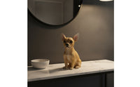 Dog Statue Realistic Polyresin Decoration for Home Decor, Entryway