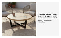 3 Pieces 3 Piece Rattan Furniture Set Weather-Resistant for Homeowners, Couples, Courtyard, Backyard, Poolside