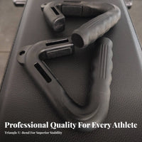 2 Pieces Multi-Functional Pull up Handles Wide Compatibility Strength Training Handles Sweat-Absorbing for Bodybuilders, Weightlifters
