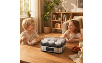 Yogurt Maker with Jars Stainless Steel Electric Yogurt Maker Homemade Appliance for Kitchen