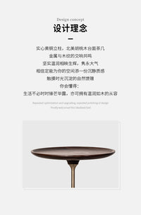 紫叶北欧复古边几沙发旁置物架实木茶几客厅现代简约床头小边几