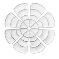 Flower-Shaped Cooling Insert Lightweight Freeze and Use Helmet Ice Pack Insert