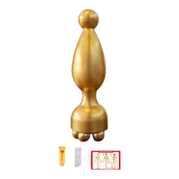 Handheld Brass Massage Tool Shiny Facial Massager Compact Eye Massager Travel-Friendly for Acupressure