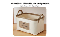 foldable textile container Built-in Handles foldable textile Box Sturdy Frame
