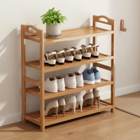Multi-Tier Shoe Rack Space Saving Freestanding Shoe Stand Dustproof Design Household Storage for Entryway, Hallway, Closet