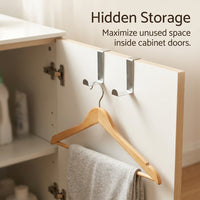 Hanging Hook for Over the Door, Coat and Storage Organization, Metal for Students in a Dorm Room