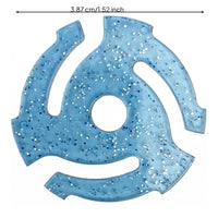 LP 45 Adapter ABS Plastic 45 RPM Adapter Insert Vinyl Stabilizer Speckled Music Accessory Curved Design