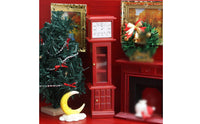Miniature Standing Clock Decorative Floor Clock Model Compact Size Dollhouse Furniture