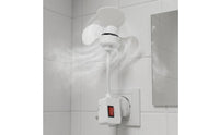 Plug in Wall-Mounted Fan Energy Saving Small Wall-Installed Fan Strong Ventilation Home Appliance for Washroom, Kitchen, Dorm Room