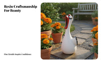 Indoor Outdoor Use Screaming Chicken Statue Creative Design Funny Chicken Statue Weather Resistant for Garden, Desktop, Bookshelf