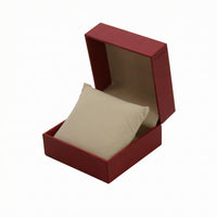 Inner Cushion Square Watch Box Textured Finish Watch Box Rigid Accessory Storage Sleek Litchi-Grain