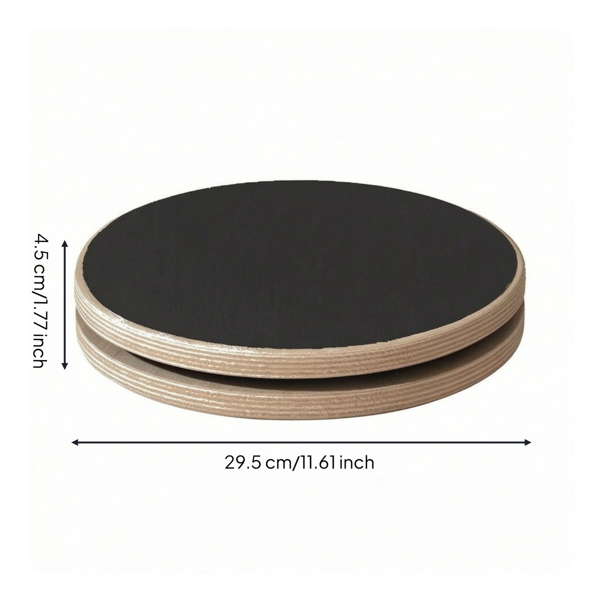 Core Strengthening Balance Board Compact Wooden Balance Board Splinter without Splinters Fitness Equipment Dynamic for Athletes